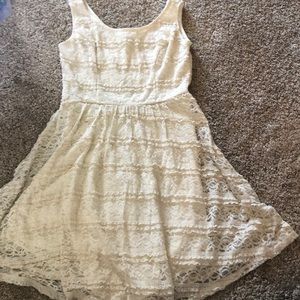 white lace dress